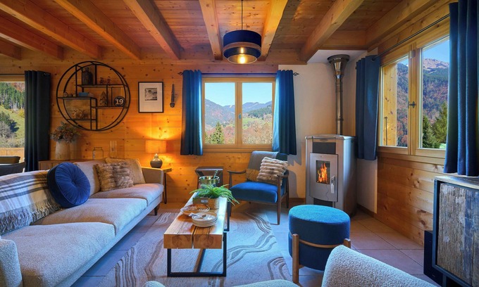 Saint-Jean-dʼAulps Ski Chalet | Chalet Roche de Pierre - enjoy mountain views and spa - OVO Network