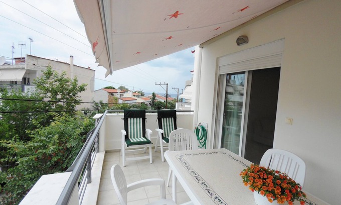 Haniotis Condo | Chanioti Upscale 3 Bed Condo by Seaside