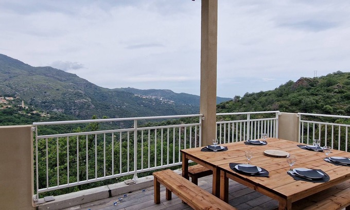 Pieve Villa | Charmante Maison Neuve au Cœur du Maquis Avec vue Panoramique !