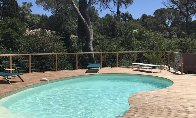 Boulouris-sur-Mer House | Charming 3 room apartment with garden, calm, sea on foot