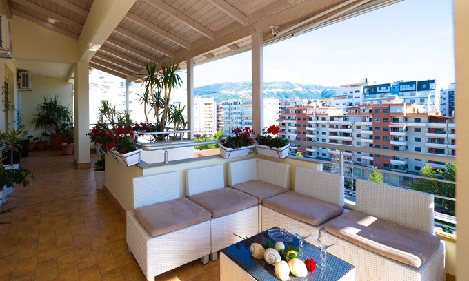 Vlore Apartment | Charming 4-Bed Apartment in Vlore with hot tub