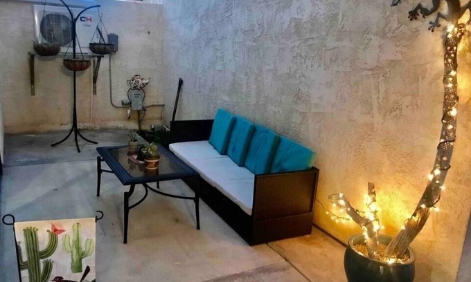 La Quinta Cove House | Charming bedroom in fabulous La Quinta with AC