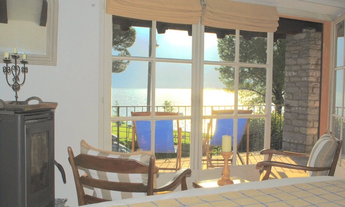 Gambarogno Apartment | Charming & Bright Lago Maggiore Lakefront Studio