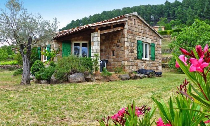 Chambonas House | Charming stone house with shared pool, Chambonas