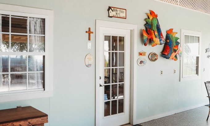 Dickinson Apartment | Charming studio with AC , WiFi, and 325 ft fishing pier with fishing lights.