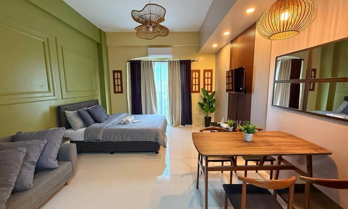 Canlubang Apartment | Charming Swiss-Inspired Studio with WiFi and AC in Alpine Crosswinds Tagaytay