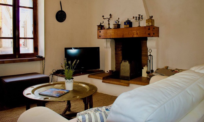 Olonzac House | Charming Village House, Covered Outdoor Dining With Sunny Upper Terrace