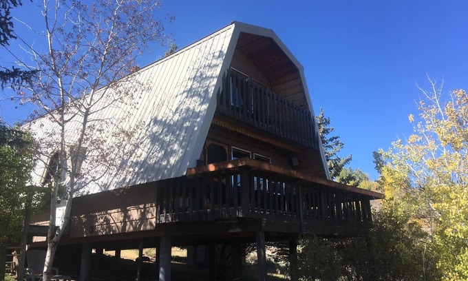 Sweetwater Cabin | Charming vintage A Frame Mountain Retreat with fantastic lake views