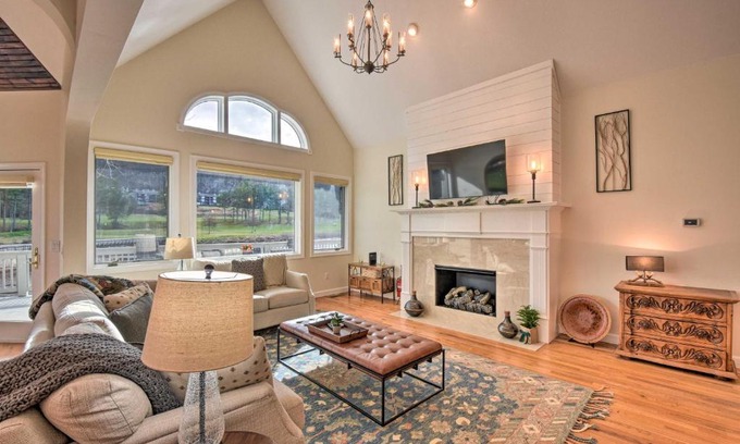 Sky Valley House | Chic Sky Valley Resort Home on Golf Course!