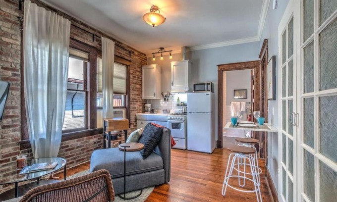 Central Midtown Apartment | Classic Woodwork and Details in 1912 Colonial