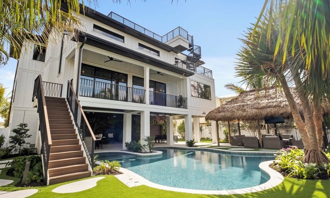 Anna Maria House | Coastal Elegance! Pool, Putting Green, Movie Room, and More!