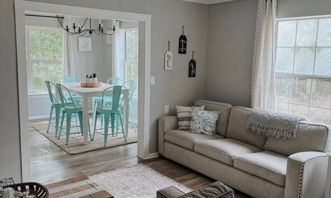 Southport House | Coastal Farmhouse: Pet Friendly + Quiet Location