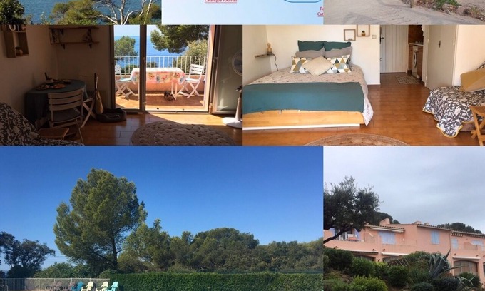 Le Dramont Apartment | COCOON STUDIO WITH SEA VIEW IN LUXURY ESTATE WITH SWIMMING POOL AND TENNIS COURT