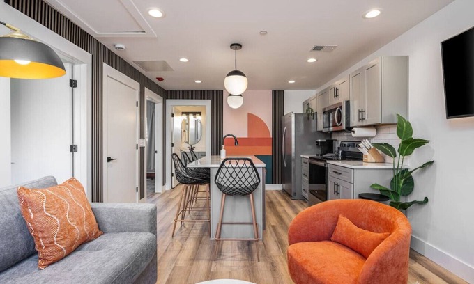 Hillsboro West End Apartment | Colorful 2 Bedroom Retreat with 3 Beds, Patio + Free Parking