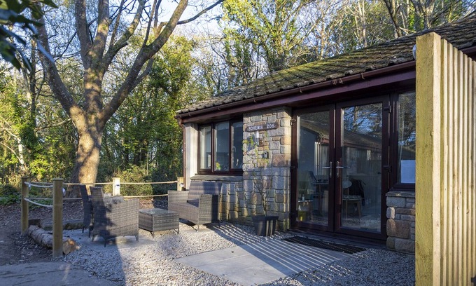 Lelant Ski Chalet | Comfortable bungalow in 100 acres of woodland, near St.Ives.