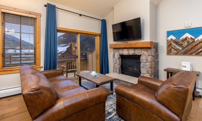River Run Condo | Condo in River Run with Courtyard & Mountain Views from Private Balcony!