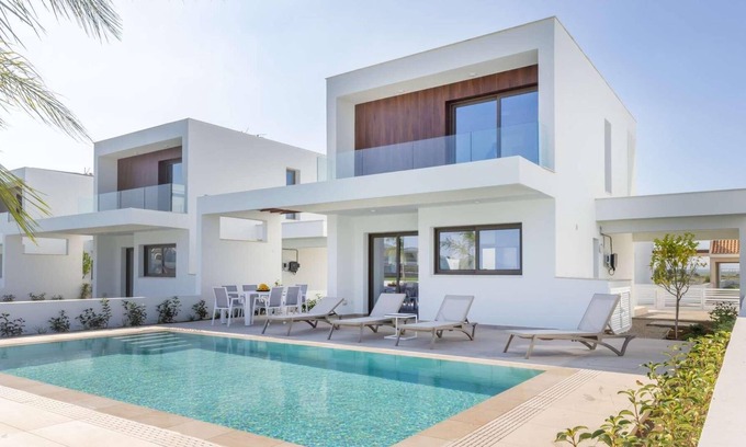 Softades Villa | Contemporary, modern only mins from the coastline.
