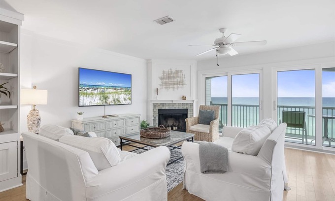 Seacrest Condo | Corner GULF FRONT unit and Renovated - Endless Gulf Views - `Sea You Again`