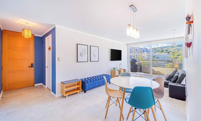 Renaca Apartment | Costa Serena - Home Office, Parking & Views