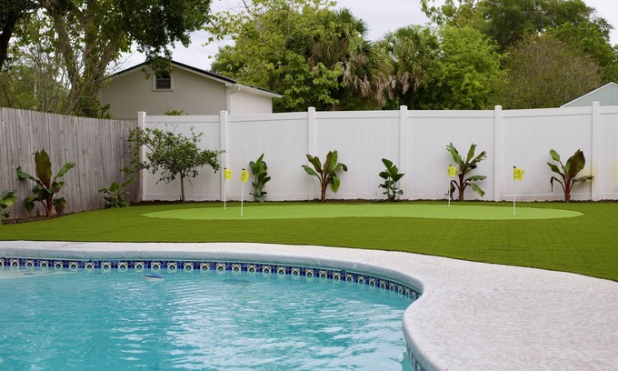 Jacksonville Beach House | Cottage Home with Heated Pool and Screened in Porch.