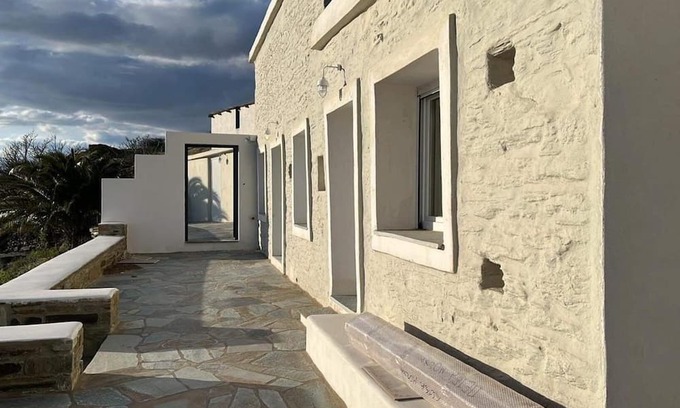 Kato Aprovatou Villa | Country House 'Villa Eleni - At The Top' with Sea View, Wi-Fi and Air Conditioning