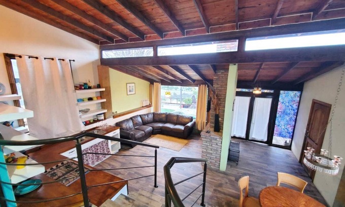 Valle de Guadalupe Cabin | Cozy Cabin with Terrace, Panoramic View, Fireplace and a wood jacuzzi