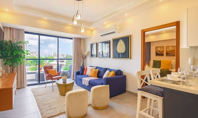 Santo Domingo Apartment | Cozy 1BR Condo, Full AC, Fast Wi-Fi, Spectacular Rooftop Pool, Gym, Great Views