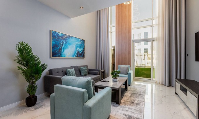 Dubai Ski Chalet | Cozy 2BR Townhouse in Rukan Community,DubaiLand