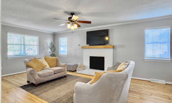 North Charleston House | Cozy 3-bedroom home away from home - pet-friendly, king bed, game room