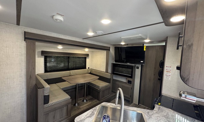 Kermit House | Cozy campground in peaceful Kermit with AC, fitness room