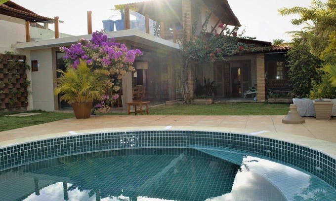 Paripueira House | Cozy house w / pool, gourmet space, 24h security, 100m from the beach