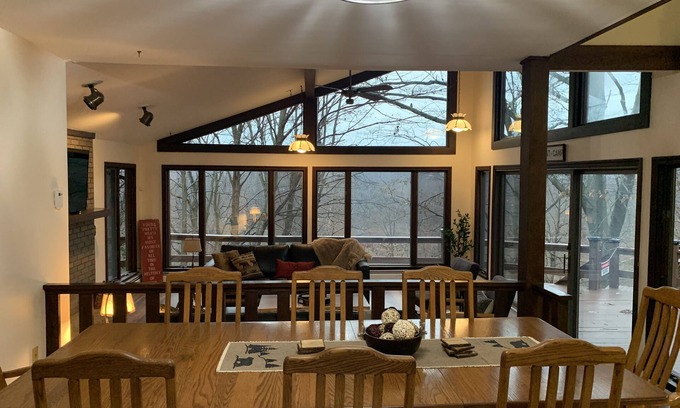 Conneaut House | Creek side retreat and breathtaking views! Moments from hunting and fishing!