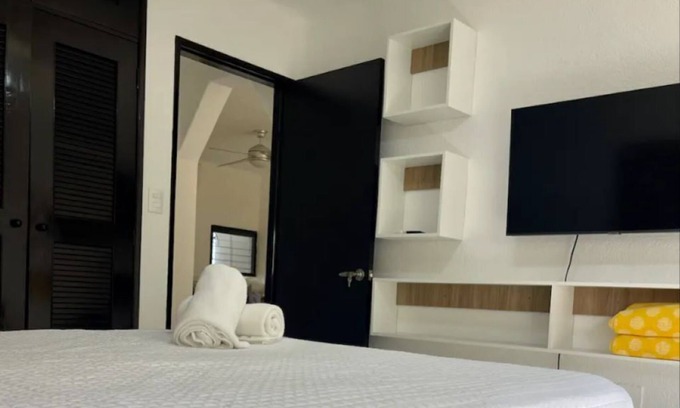 Downtown Cancun Apartment | D3 Downtown 3-Bedroom Retreat - 1st Floor with Washer & Dryer