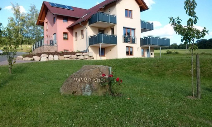 Poppenhausen Apartment | Vacation apartment Hammenhof - Teufelstein, shower, WC, 1 bedroom