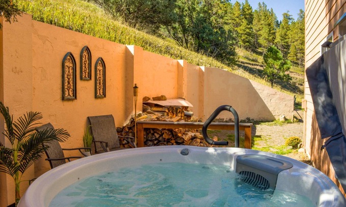 Pagosa Springs House | Deck Creekside Cabin: Hot Tub, Downtown, Pet Friendly, Deck, 2 Living Spaces, Walk to Dining!