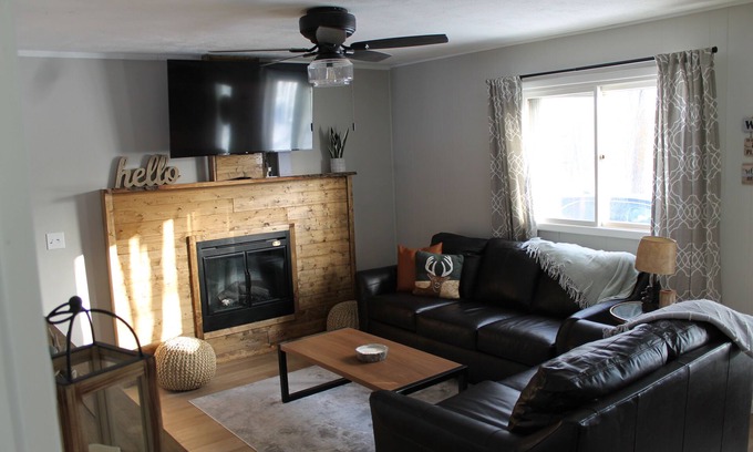 Johannesburg Cabin | Deer-View Cabin - Remodeled Cabin with Spacious Yard and Cozy Living