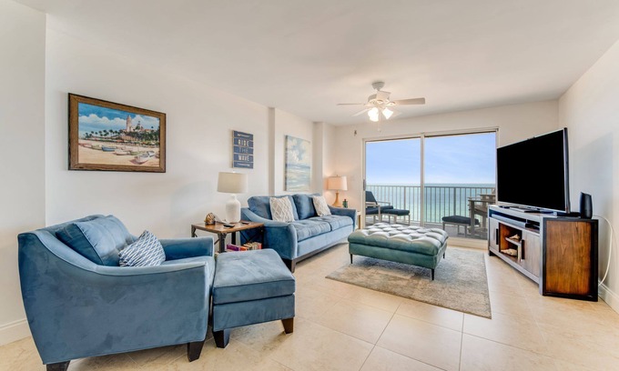 Seawinds Condo Condo | Direct oceanfront condo with large private balcony, seasonally heated pool, and garage parking