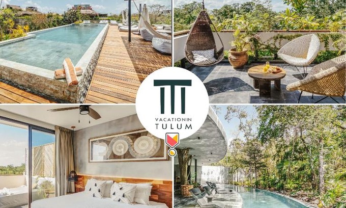 Zama Apartment | Divine 1BR PH with Private Pool and Spectacular Pools