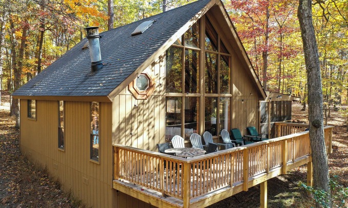 The Woods House | Dog-Friendly A-Frame w/Pool, Golf, & Trails