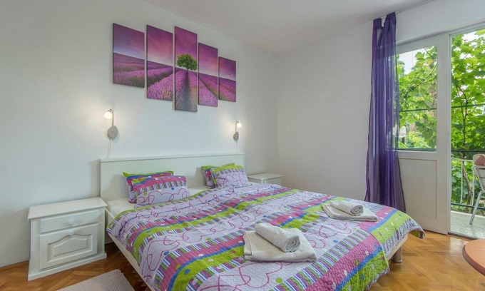 Porec Apartment | Double Room Sauko - Lavanda with Balcony in Porec