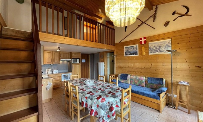 Cohennoz Apartment | Duplex 6 pers at slopes with WIFI