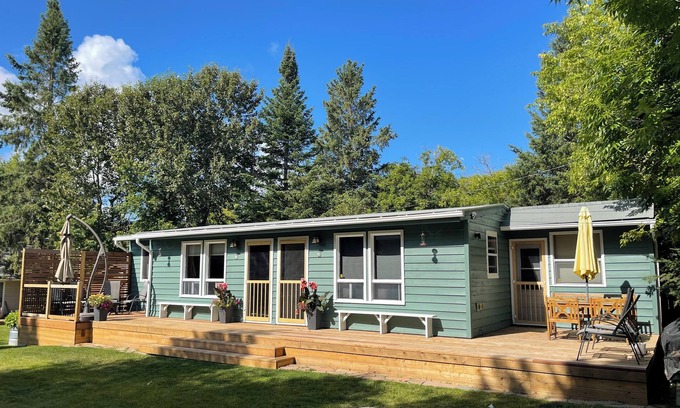 Beaconia Cabin | Duplex Cabin Rental On Secluded, Calm, Clear, Quiet, Gull Lake