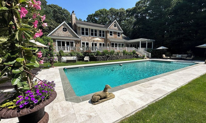 East Hampton House | East Hampton Designer Home close to village with heated pool.