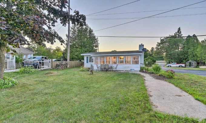 East Tawas House | East Tawas Cabin with Lake Huron Access and Views