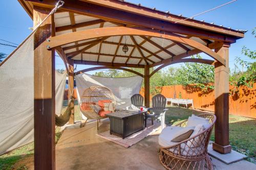 Midwest City House | Easy OKC Access! Quiet Home with Yard and Workspace