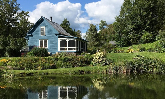 Cabot Other | Eco-friendly charming Farmhouse w/Screen Porch, Swimming Pond, Gardens & Trails