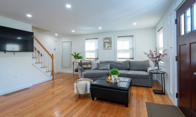 Readville Apartment | Elegant 4BR/3BR Home w/Yard & 4 Parking in Dedham