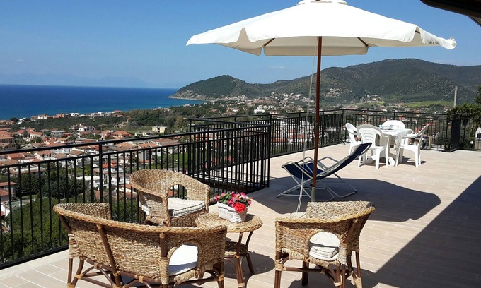 Santa Maria di Castellabate Villa | Entire private villa with stunning views, shared pool