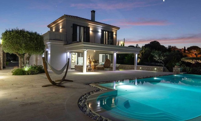 Ermionida Villa | Ermioni Luxury Villa Eternity - Pool & Tennis Court