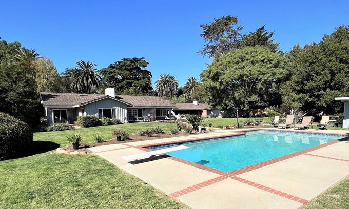 Hope Ranch House | Exclusive Hope Ranch with Private Ocean Beach Access w/Pool